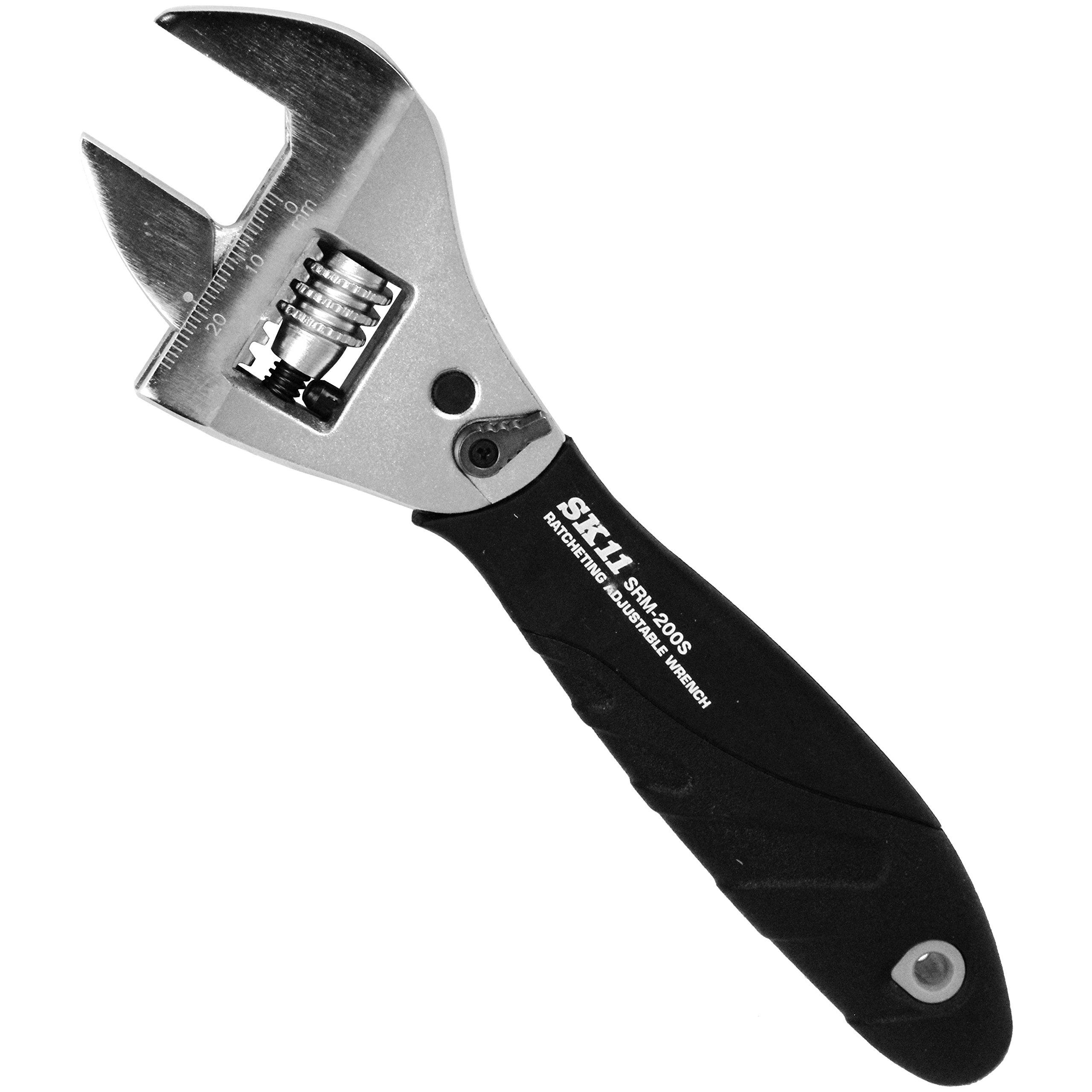 

SK11 Ratchet type monkey wrench maximum mouth width 28mm (SK11) SRM-200S