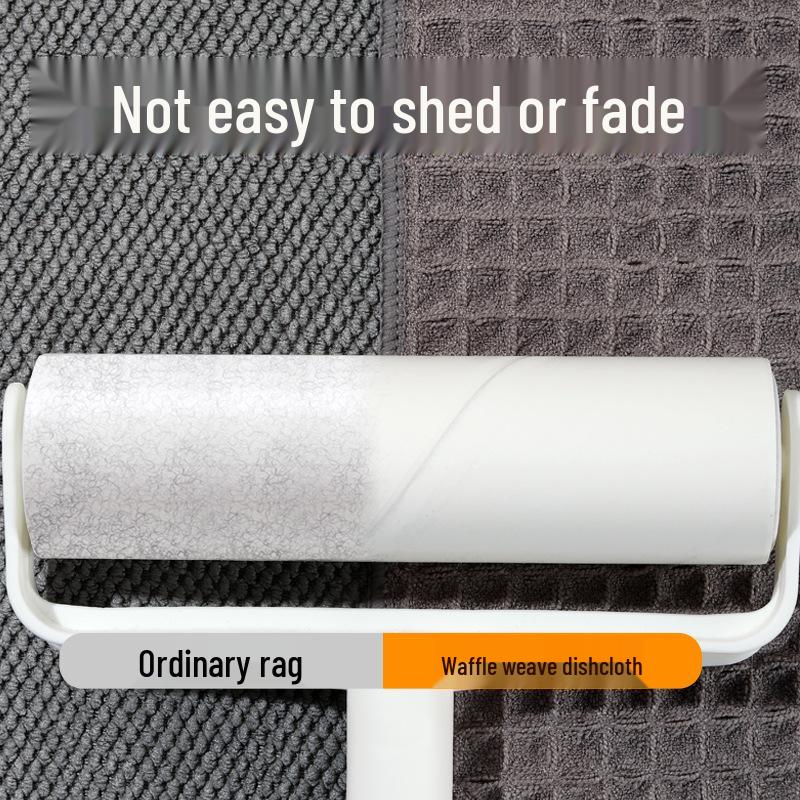 Thick, Absorbent Waffle Pattern Cleaning Cloth - Durable Kitchen Scouring Pad & Glass Wipe Towel