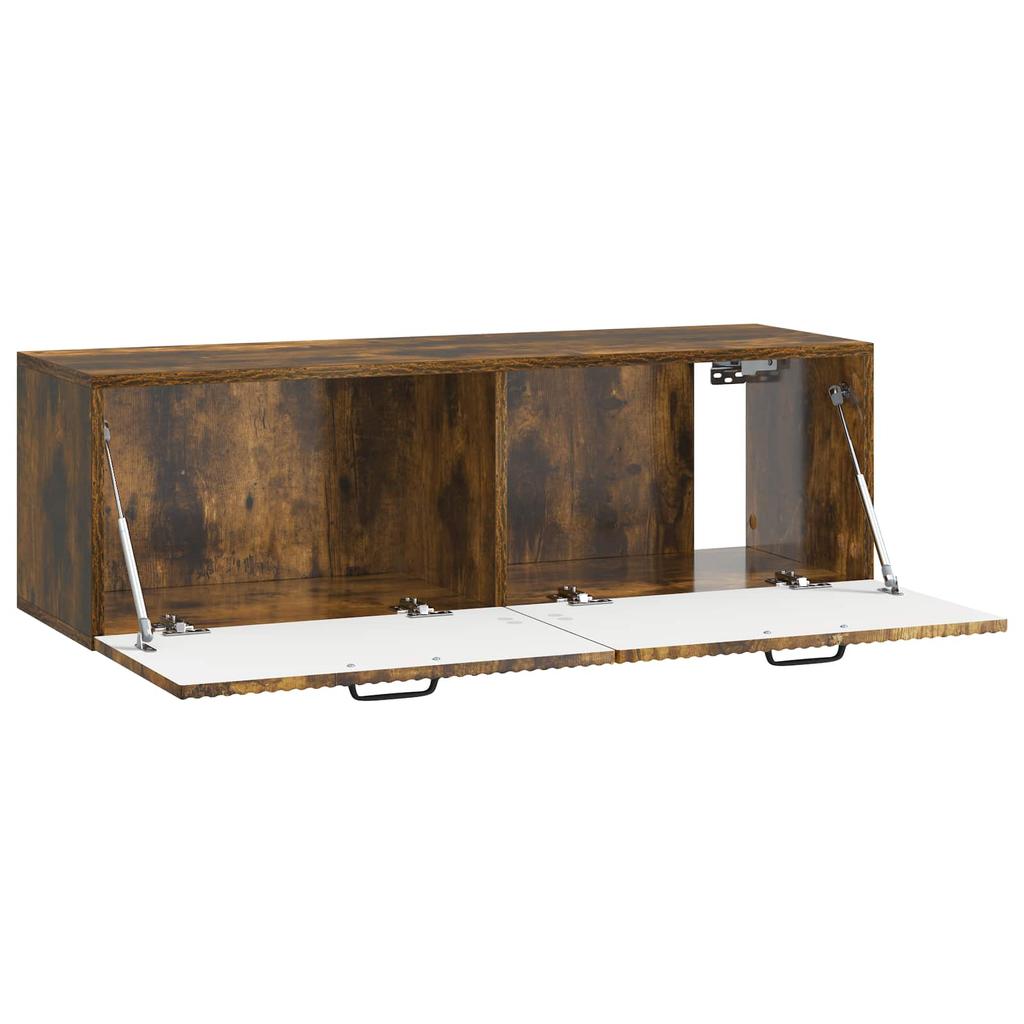 Wall Mounted TV Cabinet Smoked Oak 98 x 31 x 30 cm