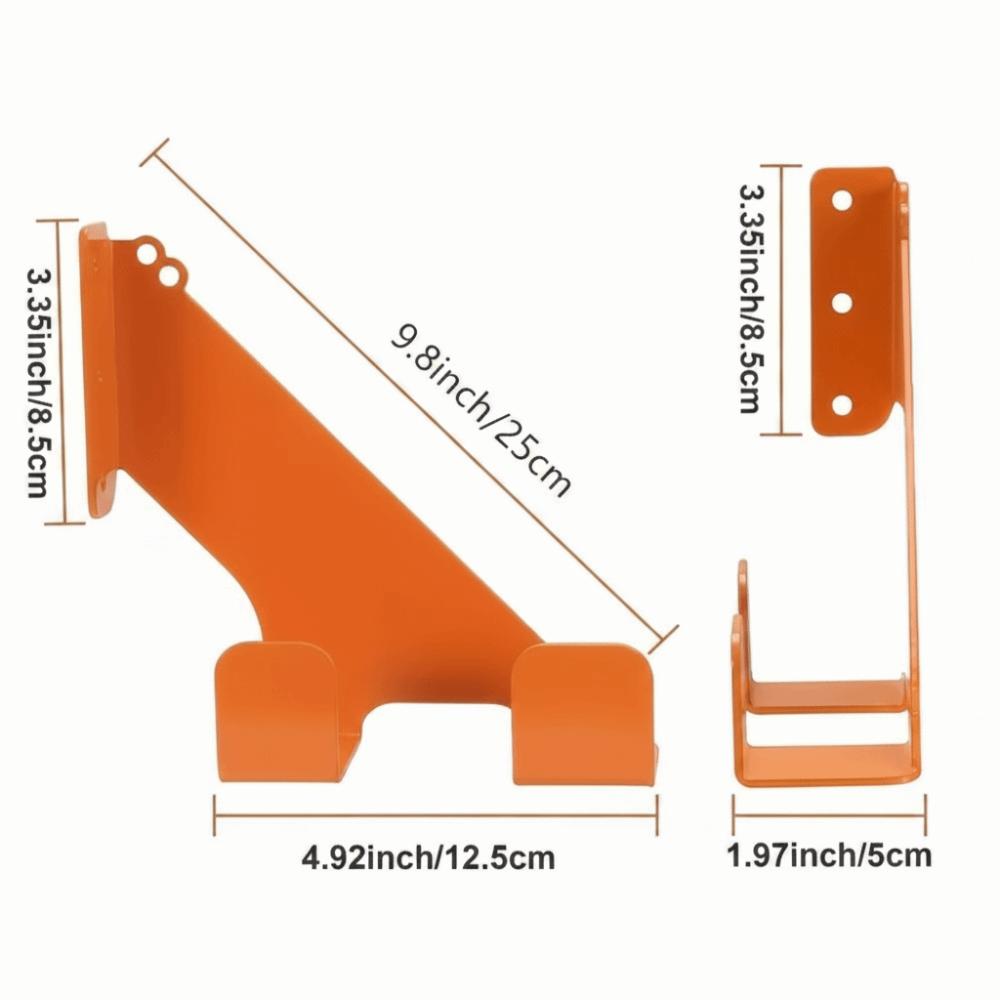 Heavy-Duty Chainsaw Holder Metal Chainsaw Hanger Premium Wall-Mounted Bracket Lawnmower Racks