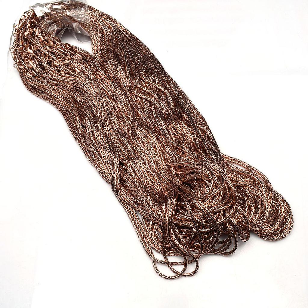 100 % Oxidized Copper Chain Necklace Pure Copper Wheat Chain Solid Jewelry Chain Wheat Chain Gift for Viking Jewelry Eco Friendly Chain Gift