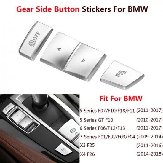 Gear Shift Knob Button Cover Interior Trim For BMW 5 6 7 F10 F07 X3 X4 F25 F26