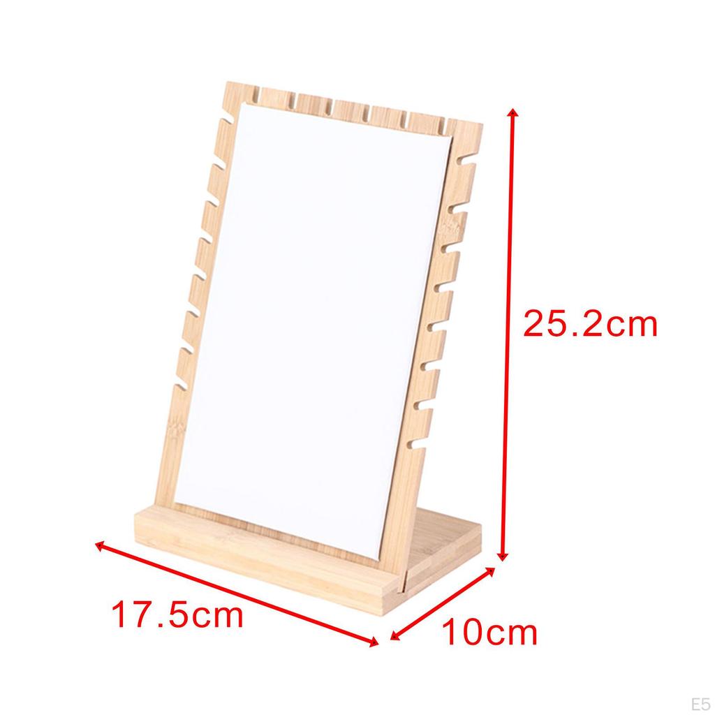Jewelry Display Stand, Wooden Soft with Base Organizer for Necklace Bracelet Earring Case