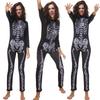 Jumpsuit Tights Costume Halloween Costume Skull Ghost Bride
