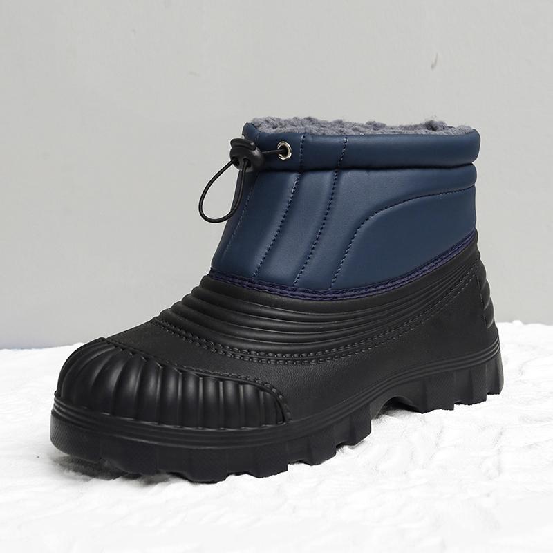 Winter Plush Boots Men Camouflage Thick High Top Work Boot Outdoor Warm Snow Boots Man Cotton Shoes Safety Motorcycle Ankle Boot