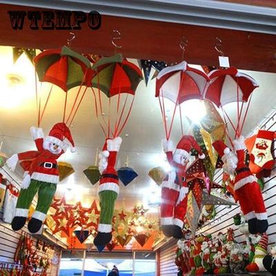 Vánoční padákový sněhulák Santa Claus Ornament vánoční stromeček závěsné dekorace