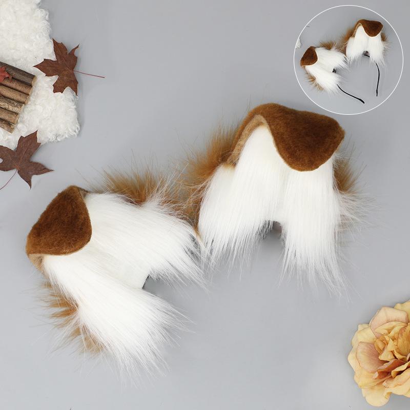 Rechargeable Plush Cat Ears Hair Accessory Cosplay Exhibition Movable Realistic Fox Ear Detachable Electric Headband Animal Ears
