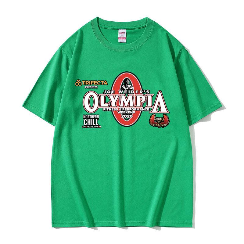 Olympia Gym Fitness Pump Cover Graphic Tshirt Unisex Women Fashion Vintage Tshirt Male Casual Cotton Oversized Short Sleeve Tees