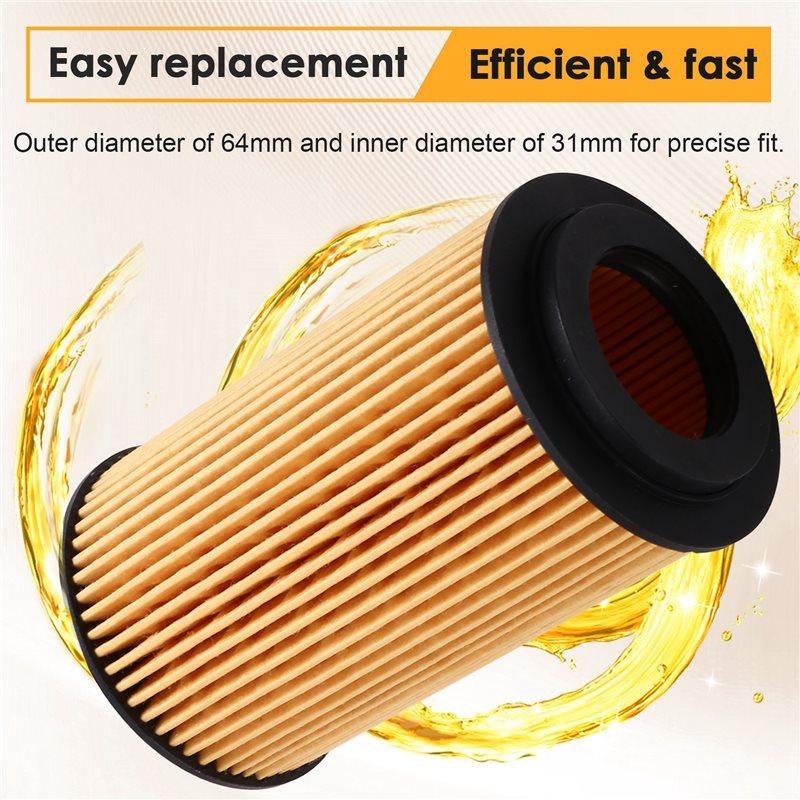 10Pcs Oil Filter A6511800109 For Mercedes Benz C Class W204 C204 2011 2012 2013 2014 C220 C250 CDI AT OM651