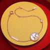Original Cute Fun Star Rabbit Agate Necklace Female Light Luxury High Sense Collarbone Chain Year Of The Rabbit Quality