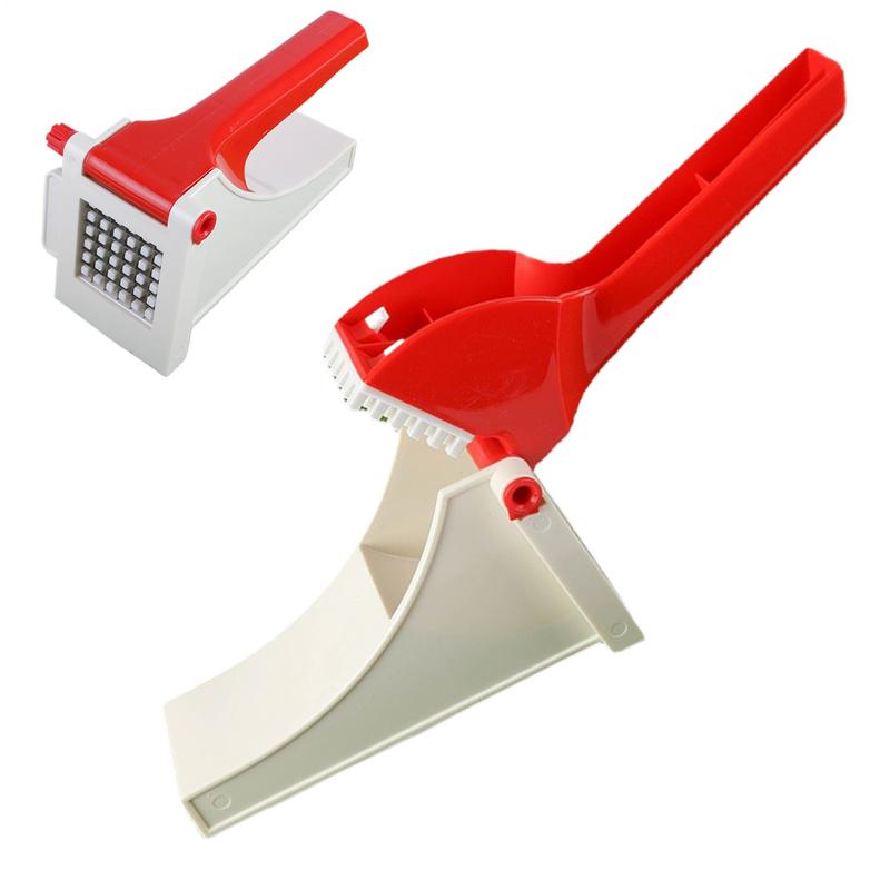 

French Fries Slicer Potato Fry Cutter Stainless Steel Potato Cutter Kitchen Gadgets Non-Slip Food Chopper Hand Tools for Carrot China Mainland