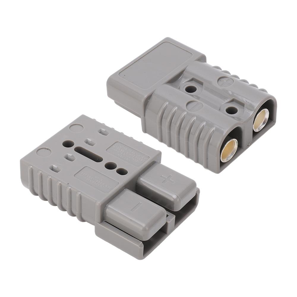 2PCS Universal 175A Quick Disconnect Connector 600V Grey Quick Connect Disconnect Wire Harness Connector Plug Traction System