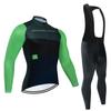 Team Cycling Jersey Set  Man Autumn MTB Race Cycling Clothing Long Sleeve Ropa Ciclismo Outdoor Riding Bike Uniform
