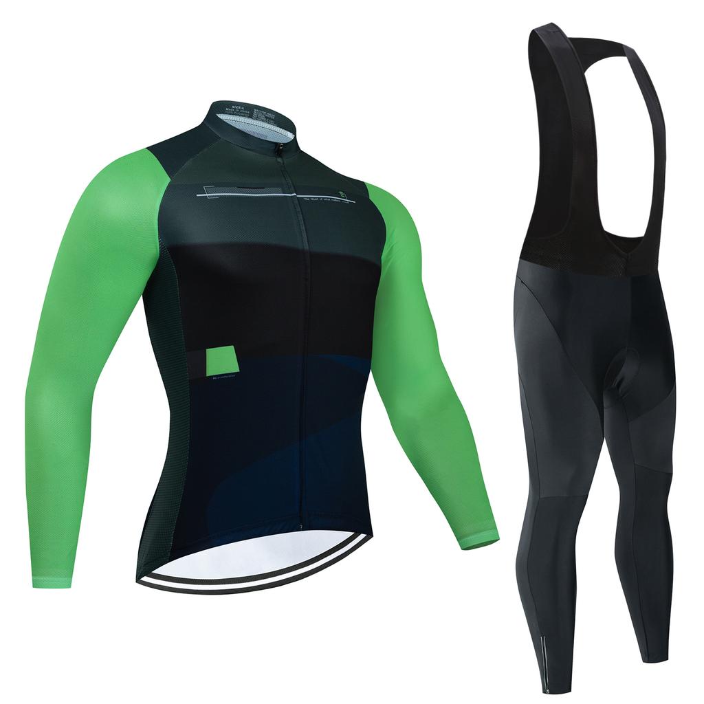 Team Cycling Jersey Set Man Autumn MTB Race Cycling Clothing Long Sleeve Ropa Ciclismo Outdoor Riding Bike Uniform