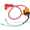 Orange Silicone CDI Ignition Coil for 50-110CC Off-road Motorcycle, ATV, and Beach Buggy