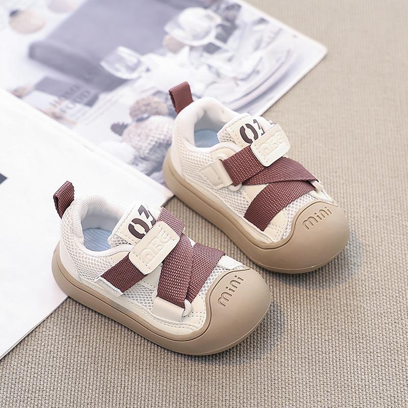 

Kids Casual Shoes Toes Capped Anti-kicked Boys Girls Sports Shoes Non-slip Soft Sole 2025 New Kids Skate Shoes Mesh Breathable 21 хаки