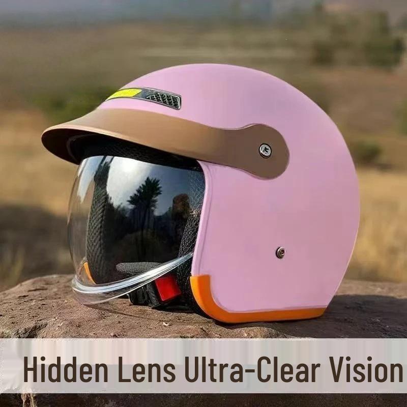 All-Season Universal Safety Helmet for Electric Bicycles and Motorcycles - Full Face and Half Helmet for Men and Women