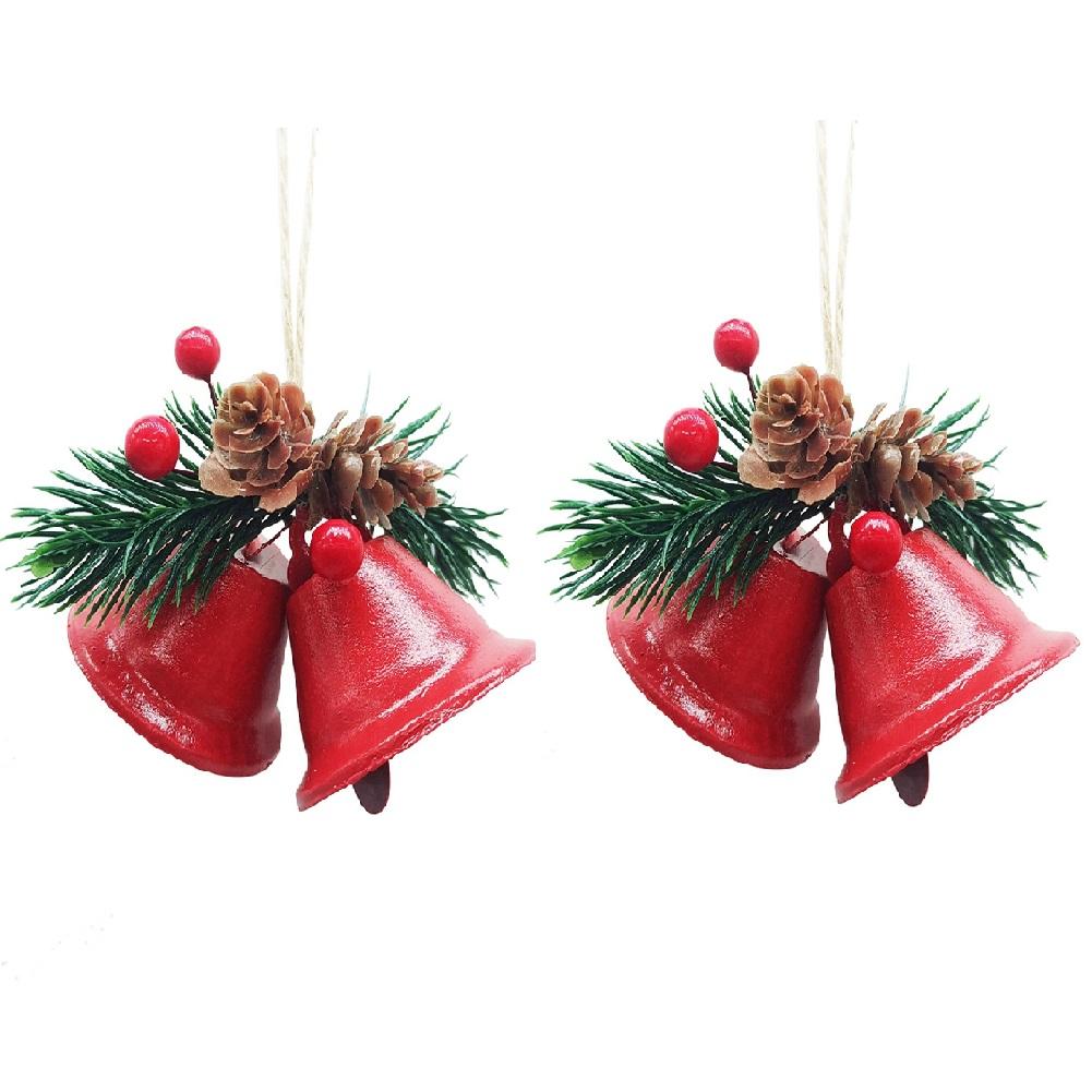 Christmas Bell Metal Jingle Tree Craft Bells Christmas Tree Hanging Pendant Ornament Christmas Decoration Supplies