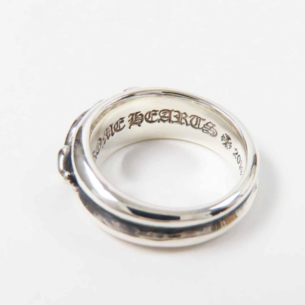 Excellent CHROME HEARTS Ring Half Classic Dagger Ring Silver SV925 Women Used
