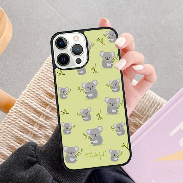 Cute cartoon watercolor animal koala Phone Case For Apple 11 Pro Max 8 7 Plus SE2020 Coque For iPhone 13 12 Mini 14 15 16