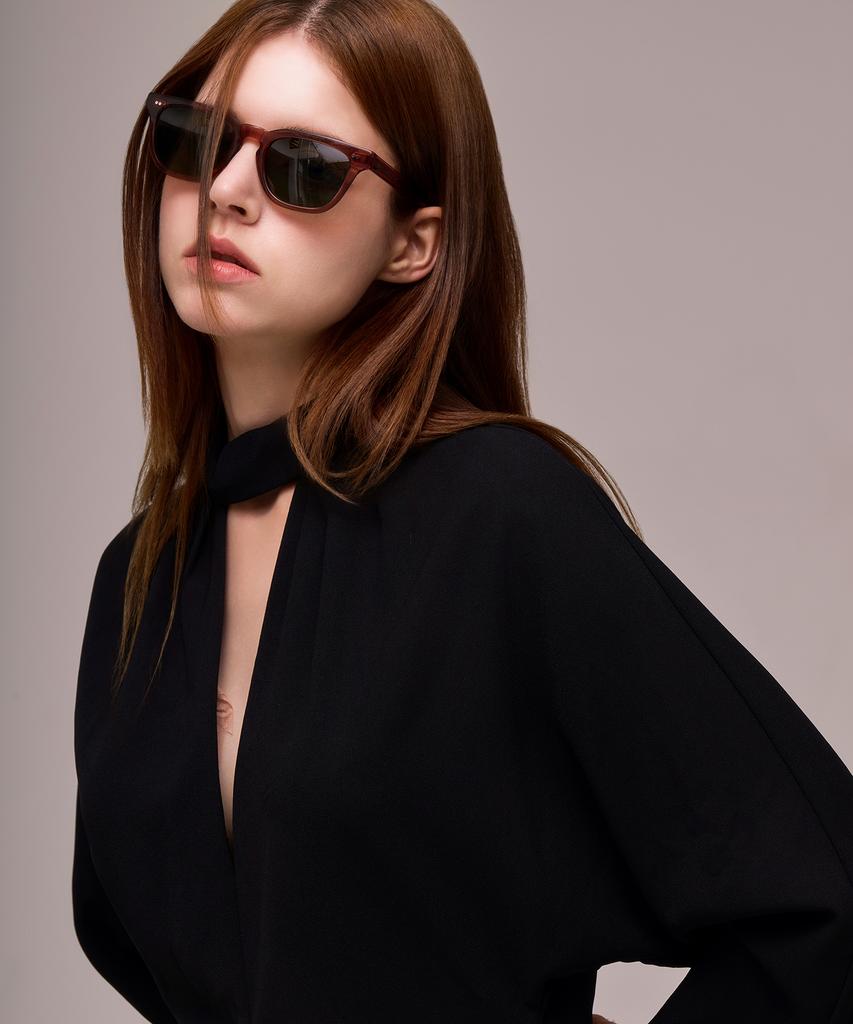 Keoseuteomdillaiteu Acetate Polarized Sunglasses Plutos Plum