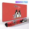 Cartoon Penguin Pingu Pattern Mouse Pads Anti-slip Rubber Computer Keyboard Mats Gamer Balance Decoracion Deskmat Laptop Carpets