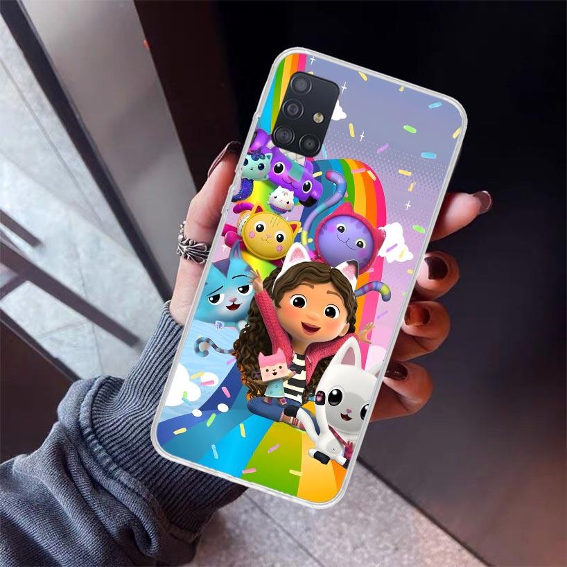 

Cartoon Gabbys Dollhouse Phone Case For Samsung Galaxy A12 A52S A42 A32 A22 A51 A50 Note 20 Ultra 10 S10 Plus A71 A70 A31 A30 A1 Samsung A22 4G