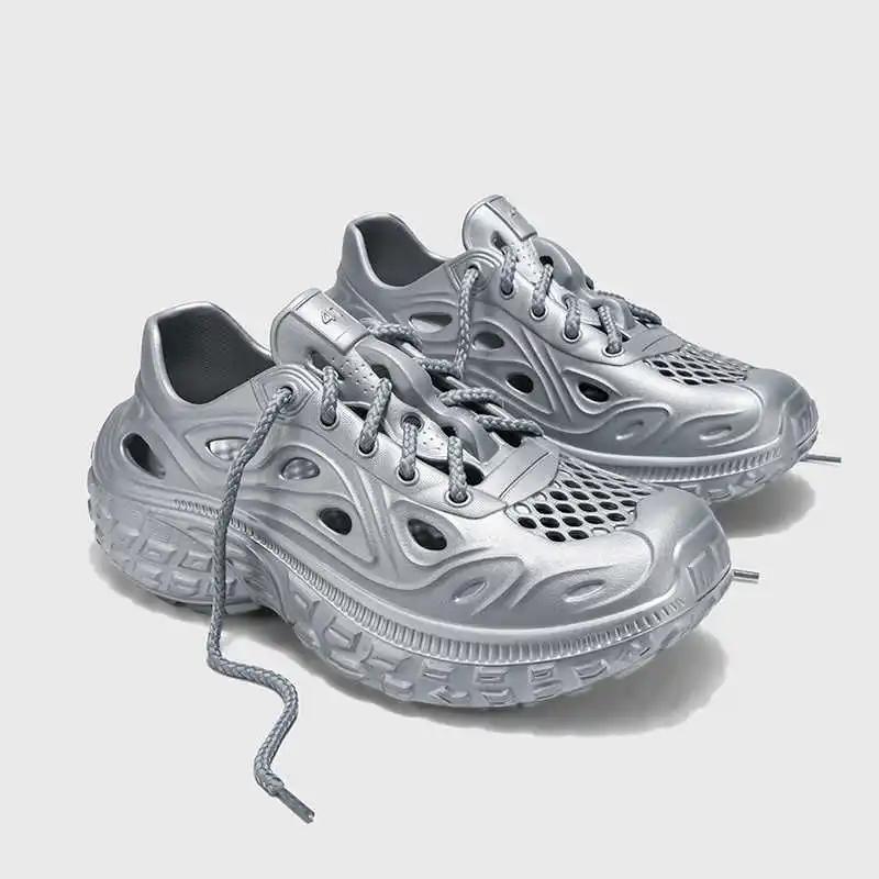 Fashion High Sole Rubber Sole Men Sneakers Size 46 Tennis Saddle Shoes Summer Men's Summer Sports Functional Stylish Funky