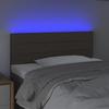 vidaXL LED Kopfteil Taupe 100x5x78/88 cm Stoff