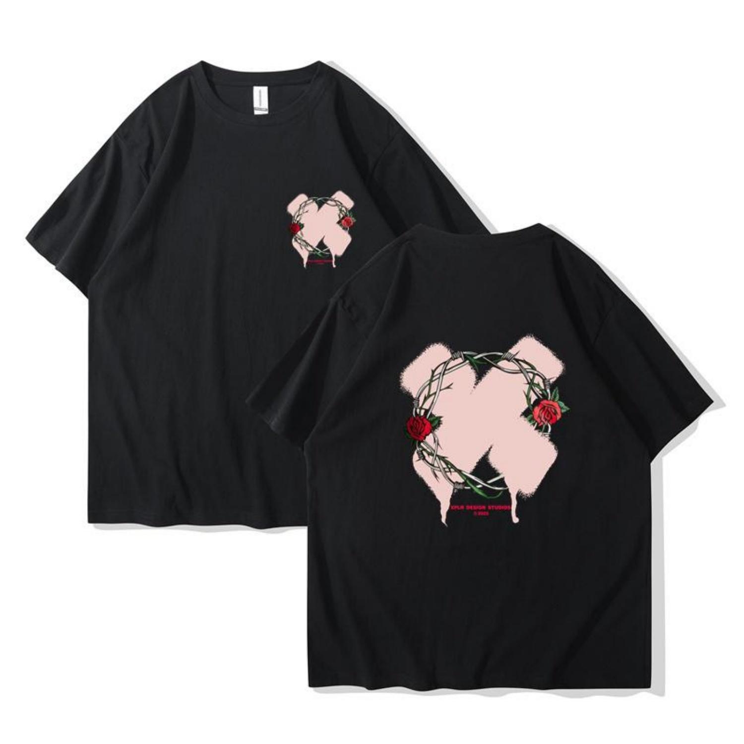 

New In XPLR Sam and Colby Thorn Tee Crewneck Short Sleeve Tshirt Men Tshirt Harajuku Streetwear Pure Cotton Tops XXXXXL