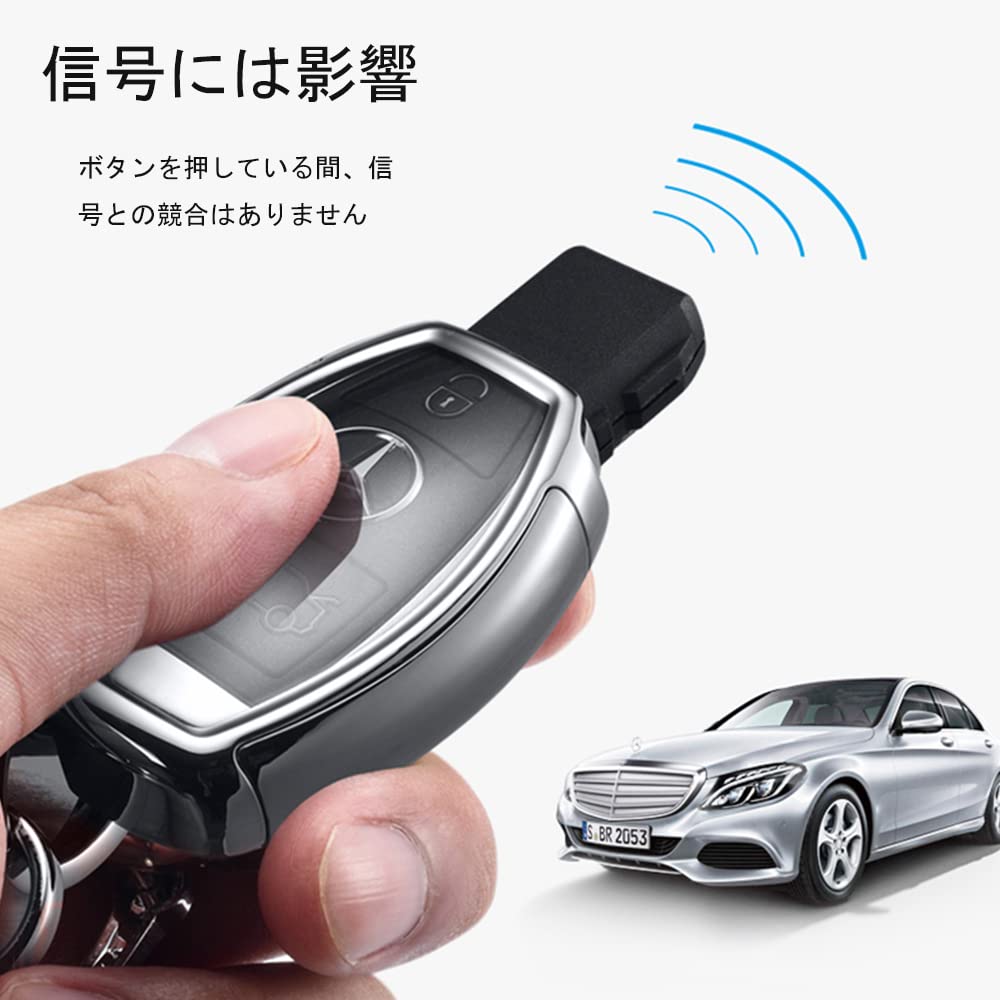 SANRILY Key Case, Key Holder, Key Cover, Key Protection, Suitable for Mercedes-Benz A/B /