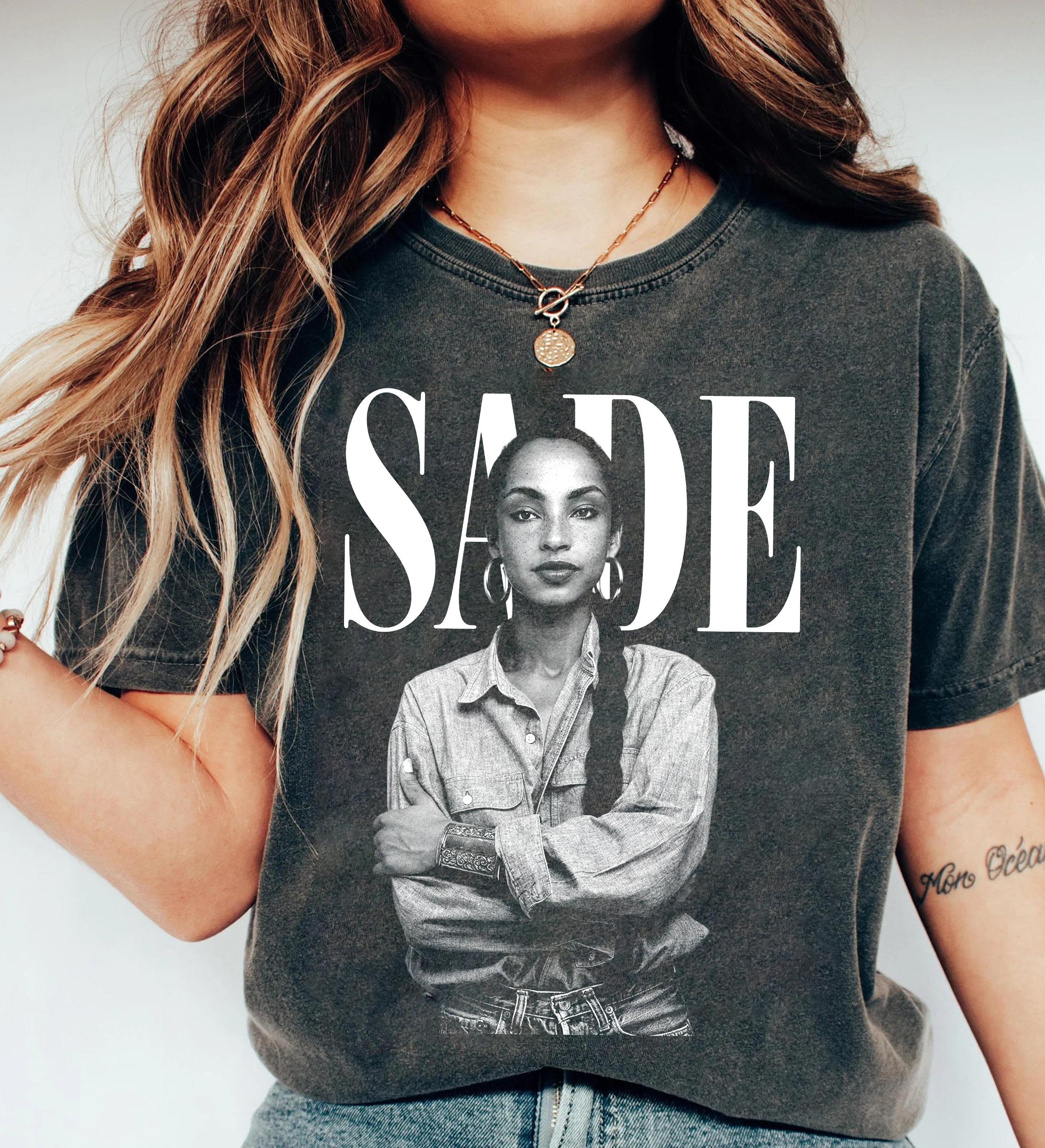 

Sade Adu Echoes in the Dark World Tour Unisexs TShirt Unisex ONeck 100Cotton Short Sleeve Y2k Oversized Fashion Popular New Tee M
