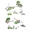 Nylon Wardrobe Rollers Sliding Door Rollers Cabinet Door Gliders set for Smooth & Quiet  Door Operate In Homes Or Office