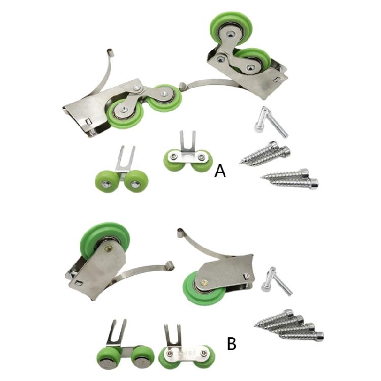 Nylon Wardrobe Rollers Sliding Door Rollers Cabinet Door Gliders set for Smooth & Quiet  Door Operate In Homes Or Office