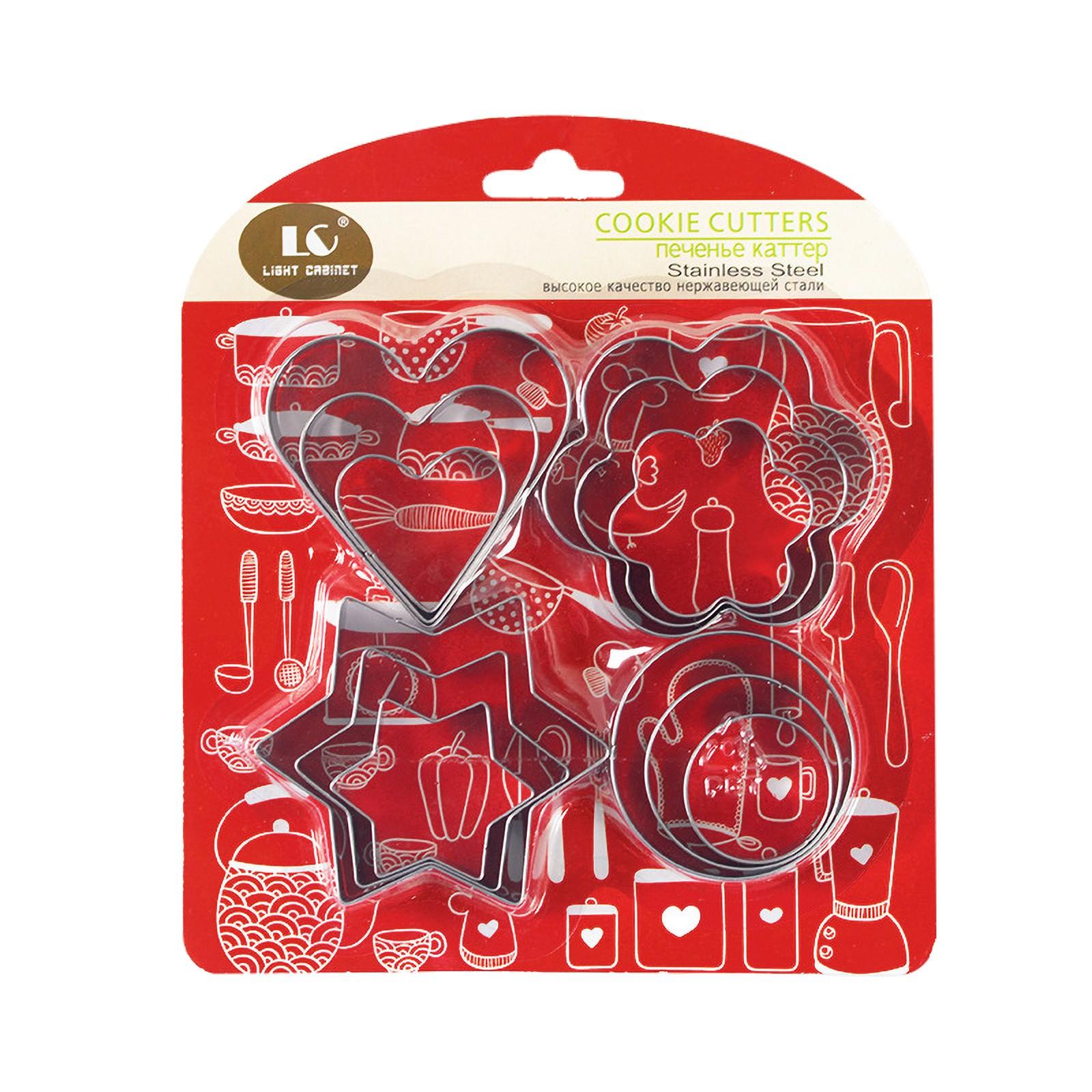 Stainless Steel Cookie Cutter Set 12 Pieces Cookie Cutter Stainless Steel Cookie