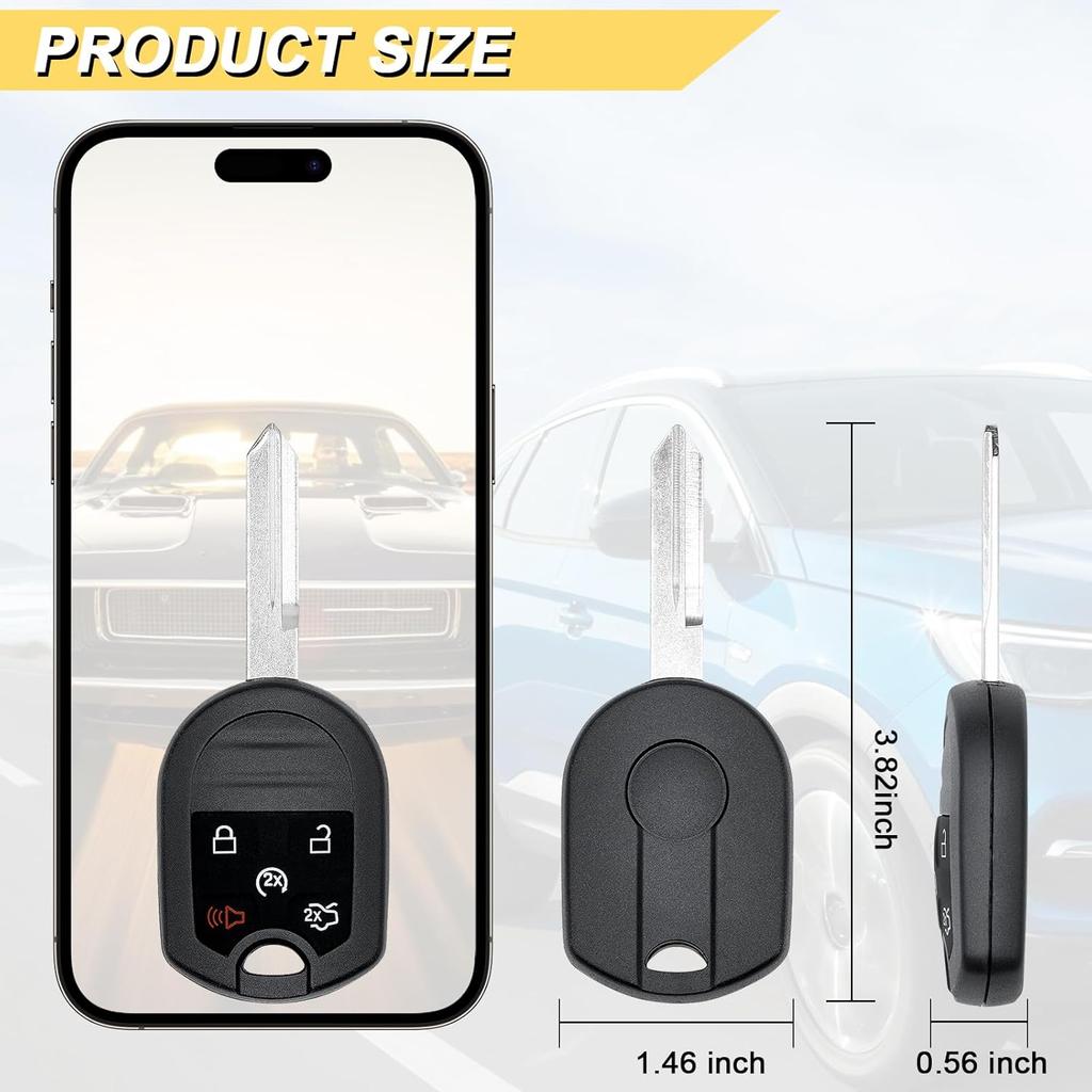 Key Fob Replacement for 2011-2017 Ford Expedition/ 12-15 Explorer Flex Taurus/ 07-15 Lincoln MKX Car Keyless Entry Remote Control, CWTWB1U793, 5