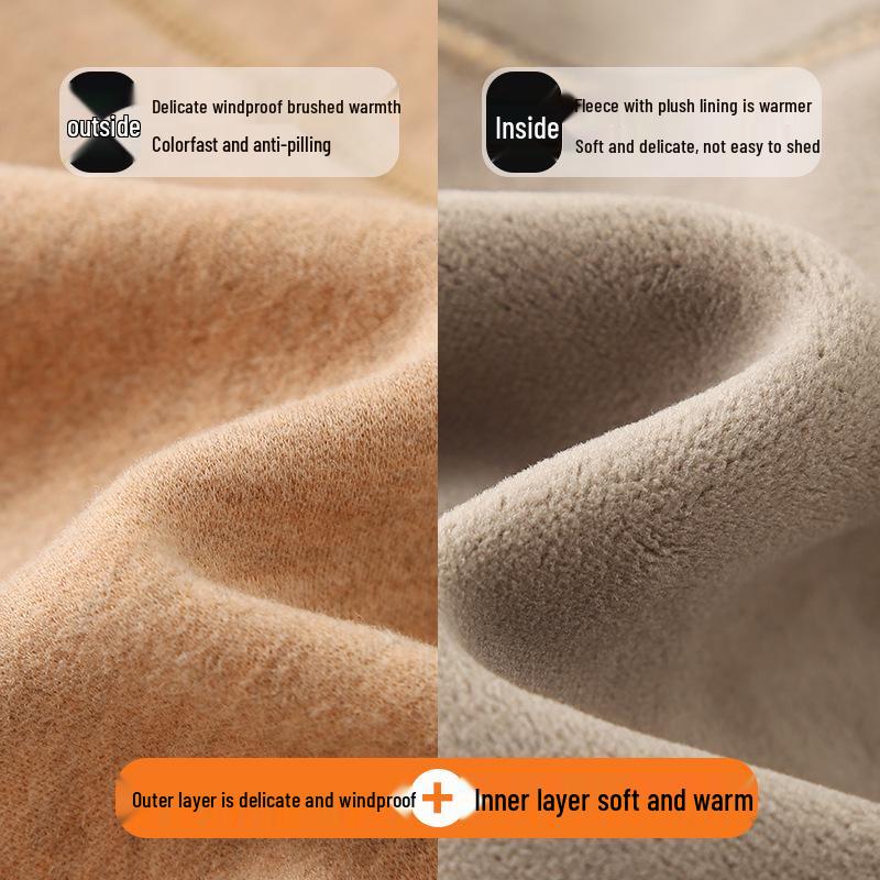 Leggings d'hiver doublés polaire pour enfants - Pantalons chauds en coton pour garçons et filles