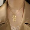 Cat Tail Pendant Necklace Stainless Steel Simple and Cute Cat Charm Women's Necklace Elegant Party Gift Jewelry