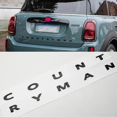 3D ABS Schwarz Clubman Logo Countryman Emblem Buchstaben Aufkleber Auto Kofferraum Abzeichen Für Cooper S Countryman R60 F60 Zubehör