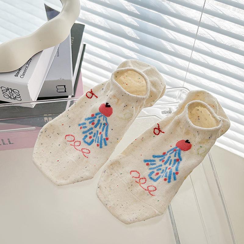 

Женские новые летние легкие сетчатые дышащие невидимые нескользящие носки с мелким вырезом 1 pair