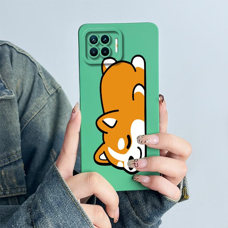 For OPPO Reno4 Lite Reno4 F Phone Case Reno 4 Lite 4F Cover Soft Silicone Cartoon Funda Lovely Panda Flower Printed Coque Casing
