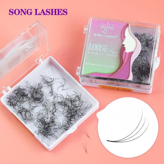 

SONG LASHES 3D свободные вееры с острым основанием, узкий стержень, готовые вееры для объема, заостренная основа, объемные наращивание ресниц в России