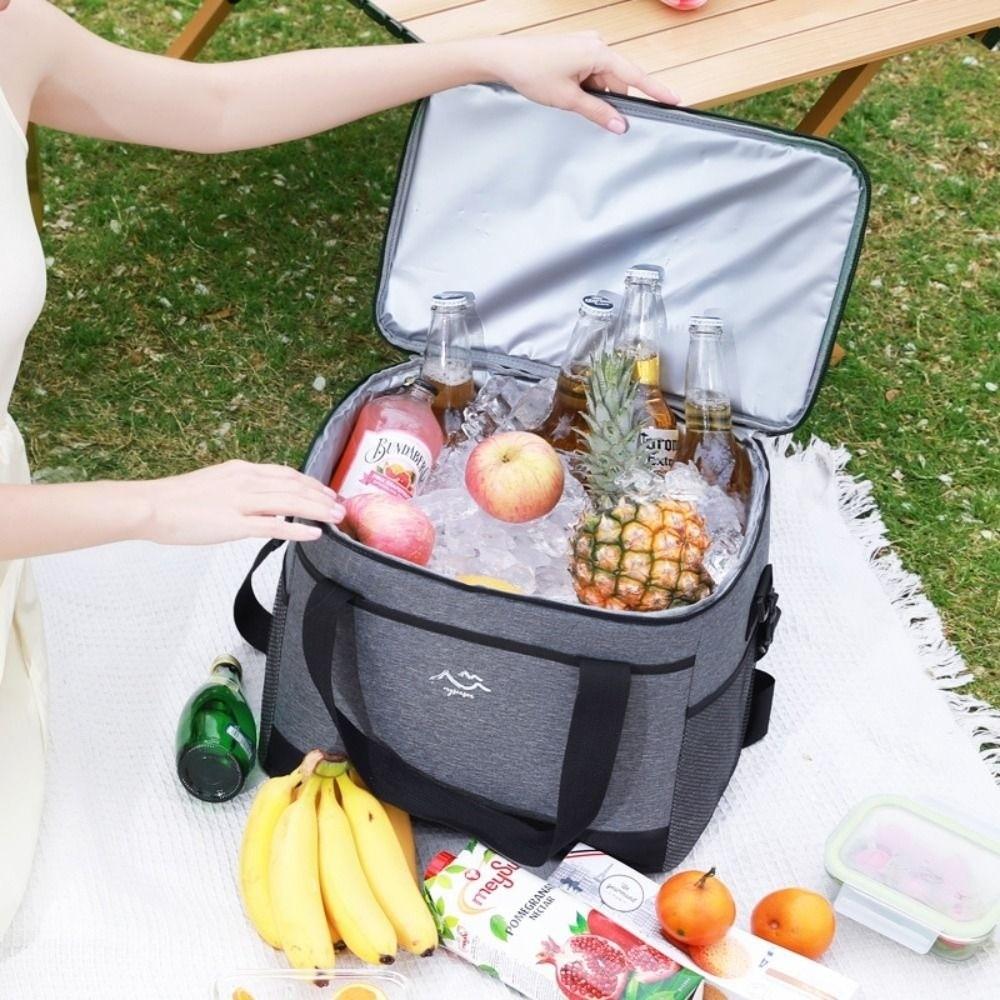Waterproof Picnic Bag Large Capacity Insulated Tote Bag Food Storage Cooler Bag  Food Delivery