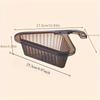 1pc White Plastic Multifunctional Swan Drainage Basket Large Capacity Sink Organizer, Easy To Clean Design and Detachable Basket