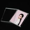 20/1x Clear Acrylic Card Holder with Triangle Display Stand Idol Photo Protective Sleeves Transparent Gaming Trading Card Holder