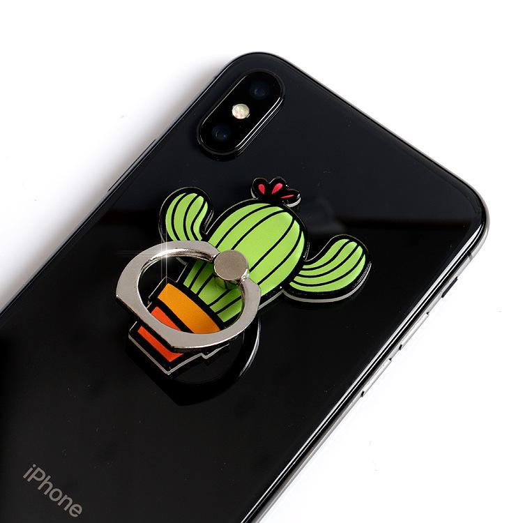 

s 1 Piece Acrylic Mobile Phone Finger Ring Holder Cute Rainbow Lipstick Cactus Smartphone Grip Ring Holder Support