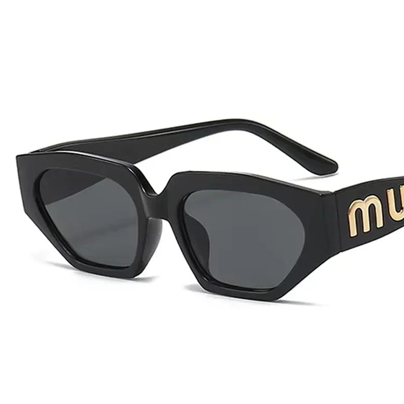 Outdoor Small Frame Cat Eye Sunglasses Women Men Lovely Geometric Sun Glasses Mirror Black Colors Designer Brand Fashion
