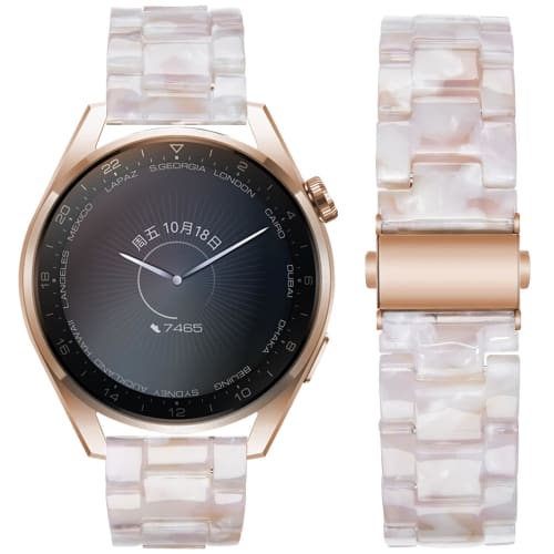 

SEUER Ремешок из смолы, Сменный ремешок, Быстросъемный, Легкий, Потостойкий, Стильный, 20 мм, 22 мм, Раскладывающаяся застежка из нержавеющей стали, Легко заменяемый