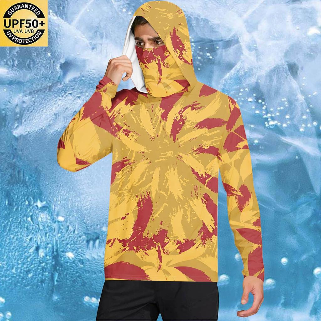 Men's Casual Hooded Long Sleeve Sunscreen Top