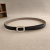 Womens Style Minimalist Derma Waist Belt Metal Buckle Dress Suit Belt Shapewear